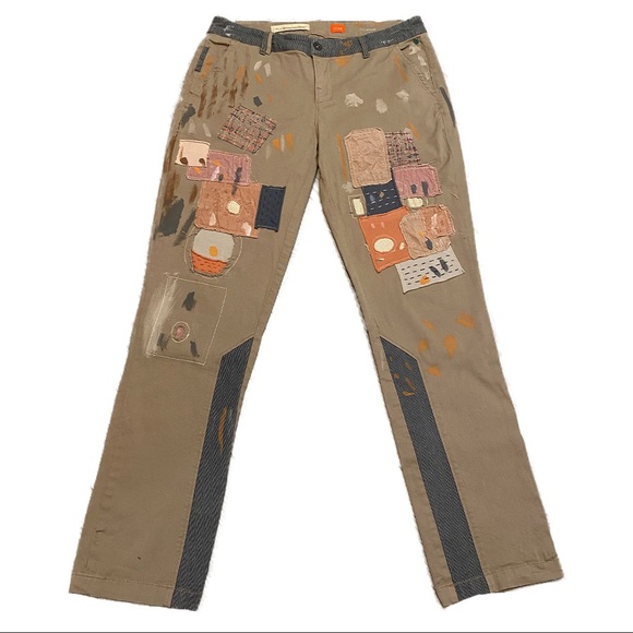 Anthropologie Pants - Anthropologie Pilcro ‘Hyphen’ Patchwork Casual Khaki Pants